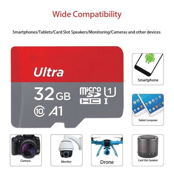 2026 New High Speed TF Micro SD Card 16GB 32GB 64GB 128GB Large Capacity Memory Card For Dash Cam Surveillance Camera