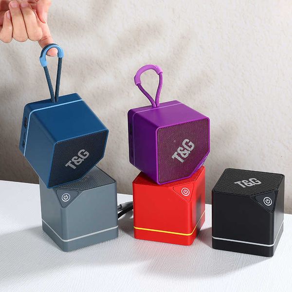 TG688 Cube New Bluetooth Speaker TWS Card Slot FM Radio Portable Mini Gift Speaker L260604