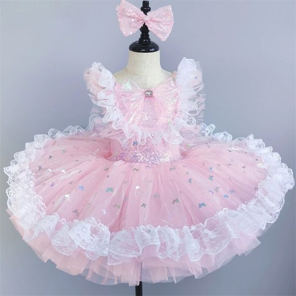 Children Clothing Summer Princess Party Ballet Dress Girls Dance Wear Ballet Tutu Kids Clothes Stage Costumes 260603