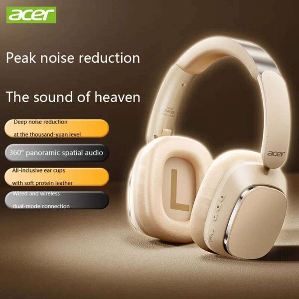 Acer ANC Bluetooth Headphones Surround Sound Headsets with HD Mic Active Noise Cancelling Earphones ENC-Calling 1000mAh OHR525 W260604