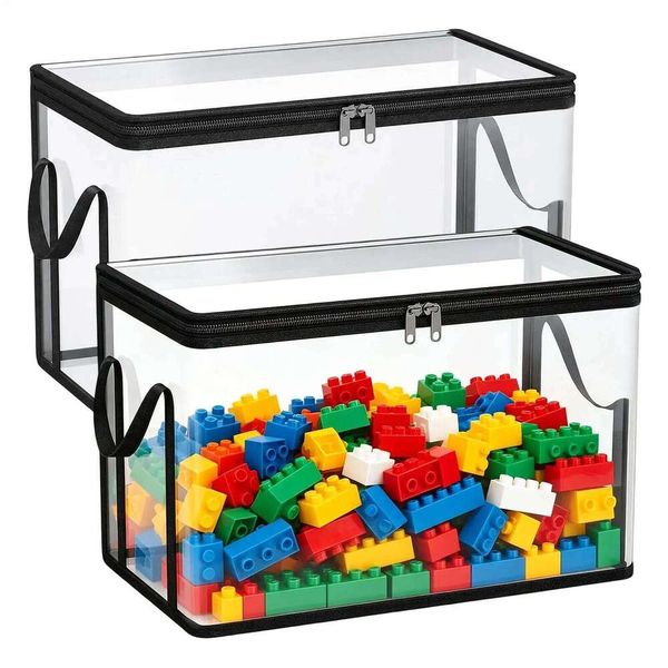 2 Pieces Plush Dolls Stuffed Toy Storage Box Organizer Chest for Living Playroom Study Room Balcony Dormitory Home