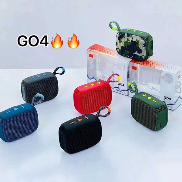 Bluetooth Mini Portable Speaker GO4 with Hook for Outdoor Use Mini Subwoofer Gift Speaker L260604