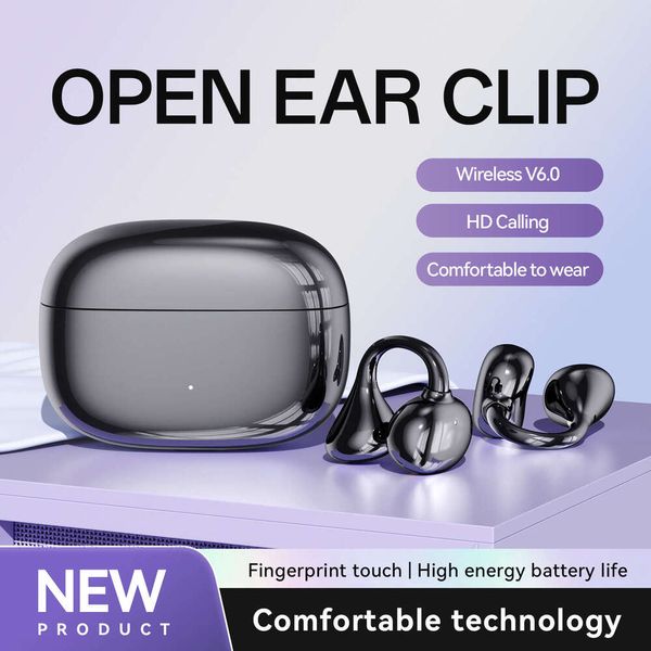 AI Smart Translation Earbuds Clip-On Ear Latest Bluetooth 6.0 Ultra-High Sound Quality True Wireless In-Ear