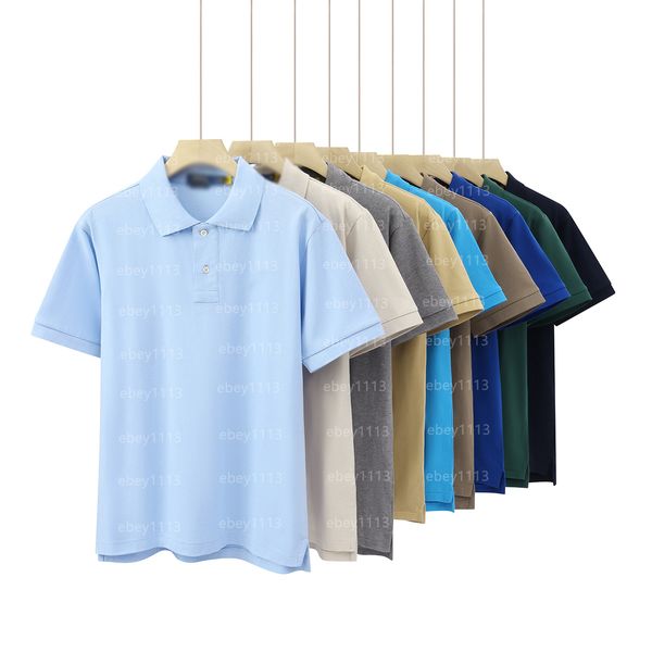 Men's Polo Shirts Small Horse Embroidery Short Sleeve Cotton Breathable Classic…