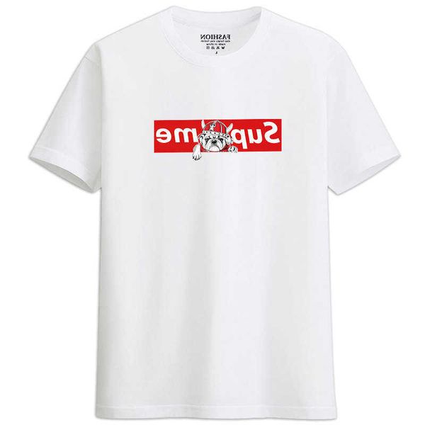Men's Summer High-quality New Thick Pure Cotton T-shirt — compare prices at CompareOffers