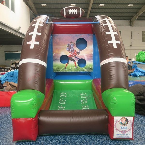 3mLx2mWx3mH (10x6.5x10ft) with 6balls Outdoor Activities commercial inflatable rugby tossing sport game for sale
