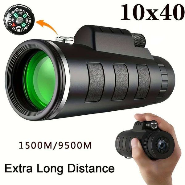 10x42 HD Powerful Portable Monocular Telescope BAK4 Prism for Outdoor Travel Camping,Hiking,Hunting,Bird watching, Holiday Gifts W260605
