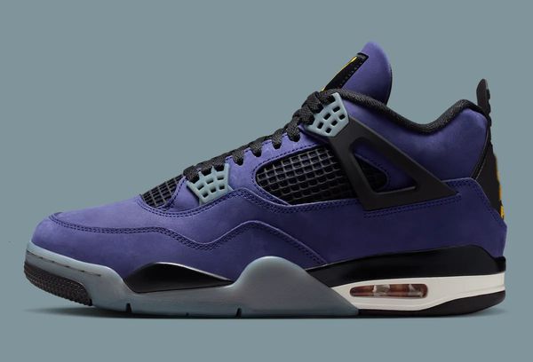 Hottest Authentic 4 Lakers 4s Basketball Shoes Imperial Purple Multi-Color Men Women Sports Shoes Outdoor Sneakers With Original box FV5029-500
