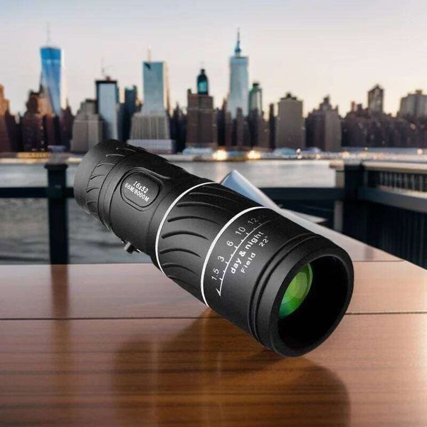 Professional 16x52 HD Vision Monocular Telescope, High Power Waterproof Compact for Birdwatching Outdoor Camping Travel. W260605