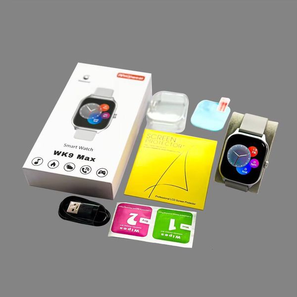 Wk9 Max HD Large Screen Waterproof Iwo Reloj Series Fitpro APP Montre Relogio Ultra 9 Smartwatch