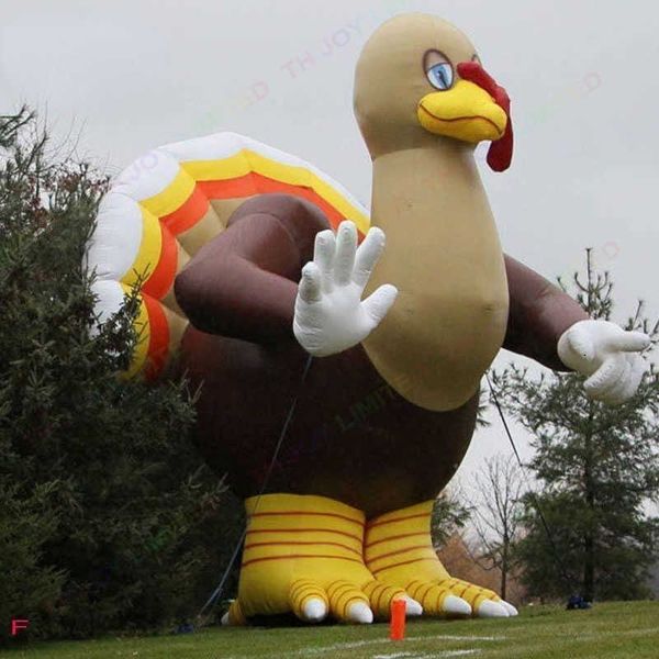 Outdoor activities 6m height (20ft) Advertising Giant Inflatables Turkey Inflatable Balloon Animal Mascot Chicken Model Blow Up Turkey For sale