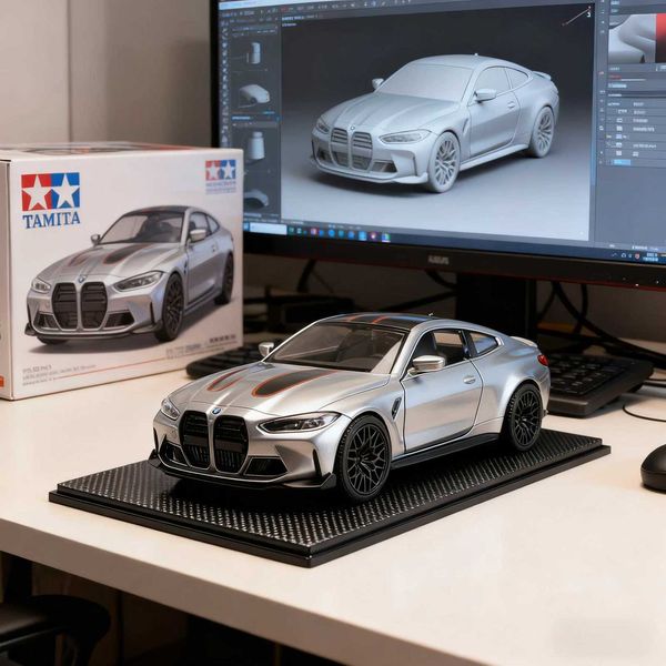 1/36 BMW M4 CSL Alloy Toys Car Model High Simulation Metal Genuine Door Opened Pull Back Function Boys Birthday Gifts CollectionT260605