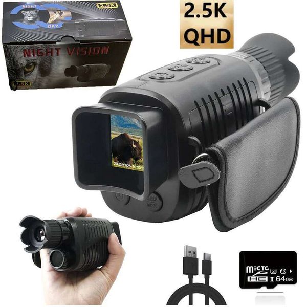 R7 Monocular Telescope,1080p 2.5K Infrared Night Vision Divice,Video Playback for Travel,Camping,Hunting,Surveillance,Boating W260605