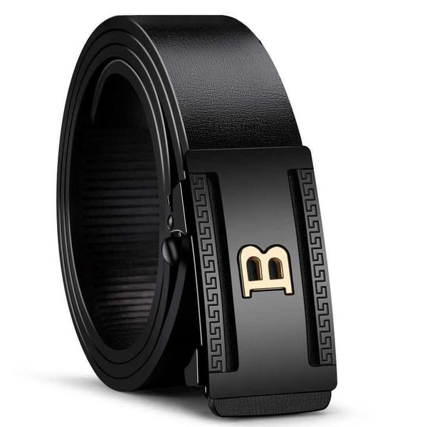 Belts Belt Leather Mens New Pure Cowhide Automatic Buckle Belts Casual Business Gift Youth Men Trouser Belt S260606