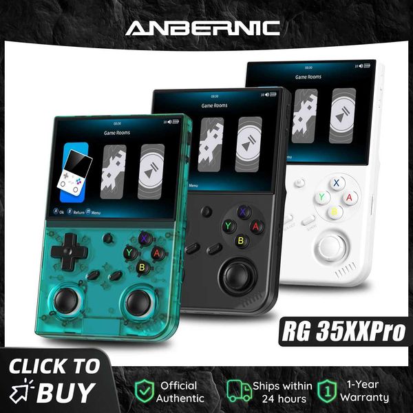 Anbernic RG 35XXPRO 64 Bit Handheld Game Players 35 IPS Screen Linux System Video Game Console Portable Simulator 64G HD-Out Z260606AJU4