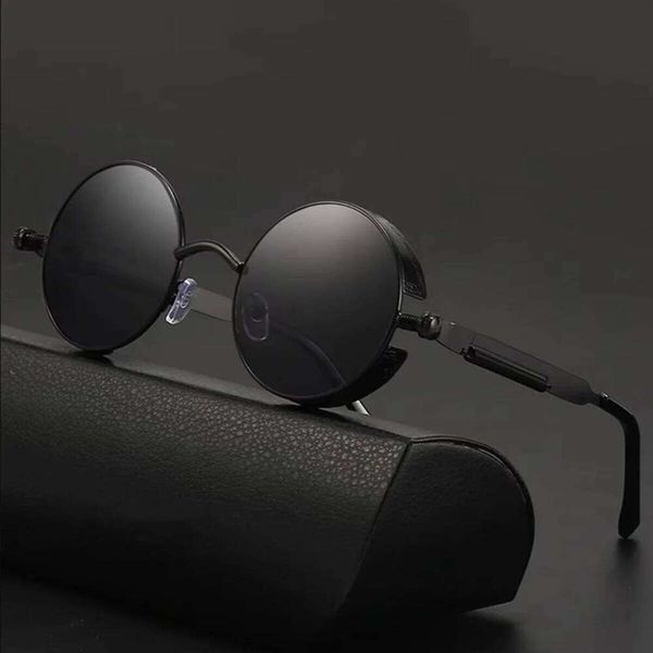 Designer Sunglasses Retro Punk Round Reflective Sunglasses For Men And Women Men Glasses 7d374