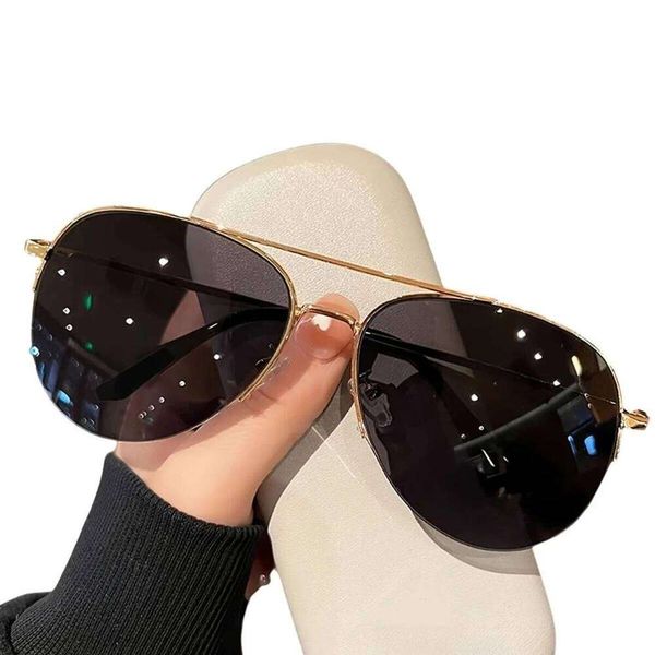 Designer Sunglasses 1Pc Retro Frameless Big Eye Lenses, Women's Fashionable Glasses, Personalized, Casual And V