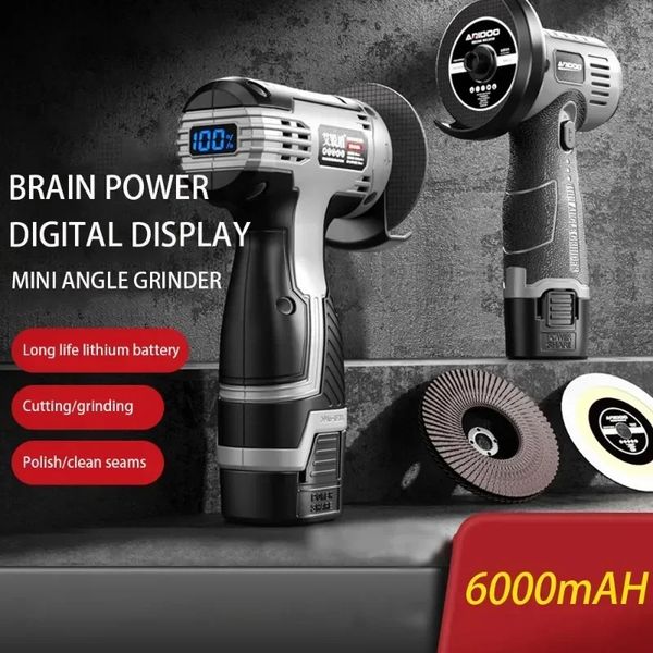 168V Mini Angle Grinder Portable Lithium Battery Large Capacity Polishing Grinding Cutting Machine for Household Power Tool 260605