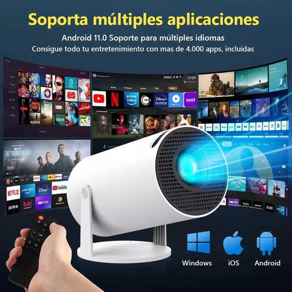 hy300 portable mini hy300 outdoor home-use smart projector with stand and ultra-clear display L260608