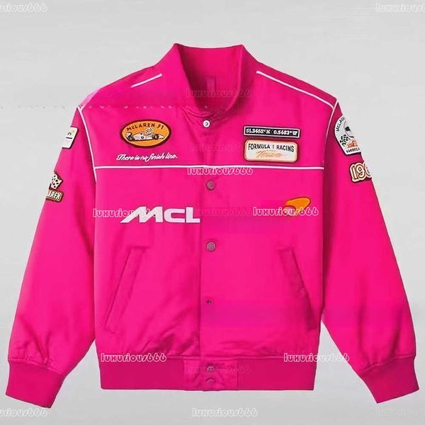 F1 2026 Mens Designer Mclaren F1 EMbroidered Racing Suit New Custom Cycling Suit Flight Mclaren JACKET MotorcycLE Suit EMbroidered Casual Long SLEeve fc8 Y260608