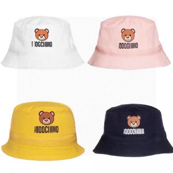 2026 Children Kids Gift Dhgate Children's Cartoon Bear Designer Baby Cute Summer Bucket Thin Fisherman baby product Sun Boy Girl Children's Casual Hat Present