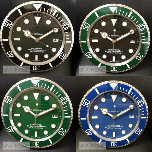 Steel Home Decoration Watch Wall Metal Clocks Luxury Stainless Modern Design Quartz Large With Wall Date Luminous Silent Sweeping Hands M260325 Y2606011 Y260608
