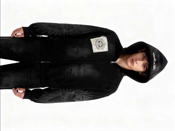 Y2K New Street Trend Joker Zipper Hoodie Men — compare prices at CompareOffers