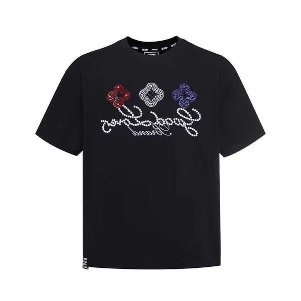 and T-shirts women 2026 summer collection new floral thin short-slve black half-slve t
