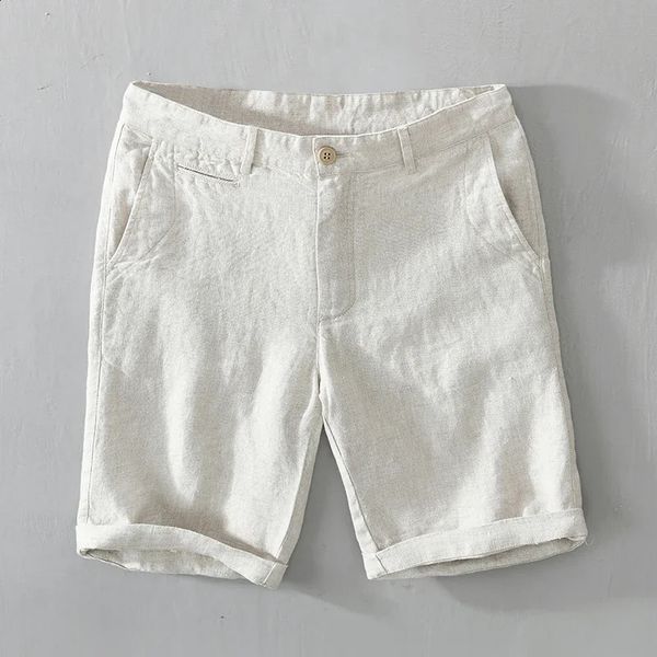 Men's Pure Linen Shorts