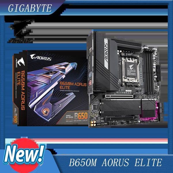 GIGABYTE B650M AORUS Elite AX AM5/ LGA 1718/ AMD B650/ Micro-ATX Motherboard