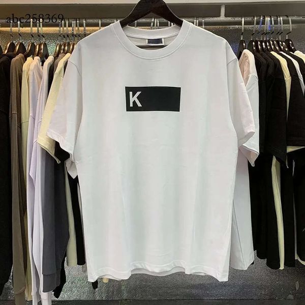 Kithness Tshirts Designer Shirts Men's Classic Clothes Loose Casual Shirts High Quality Letter Printed Graphic Tees Summer Vintage Crewneck Short Sleeves 523