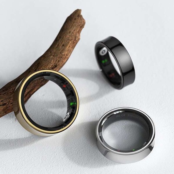 Smart Ring With Heart Rate Blood Oxygen Sleep Exercise Step Counting Waterproof Bluetooth Camera Charging Case
