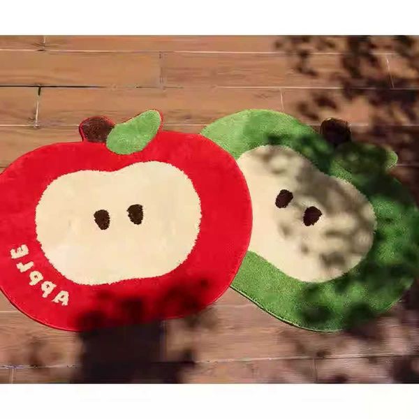 Felt Apple Rug For Living Room Coffee Table Rug Bedside Rug - Winter And Autumn Warmth And Insulation Home Decoration D260609
