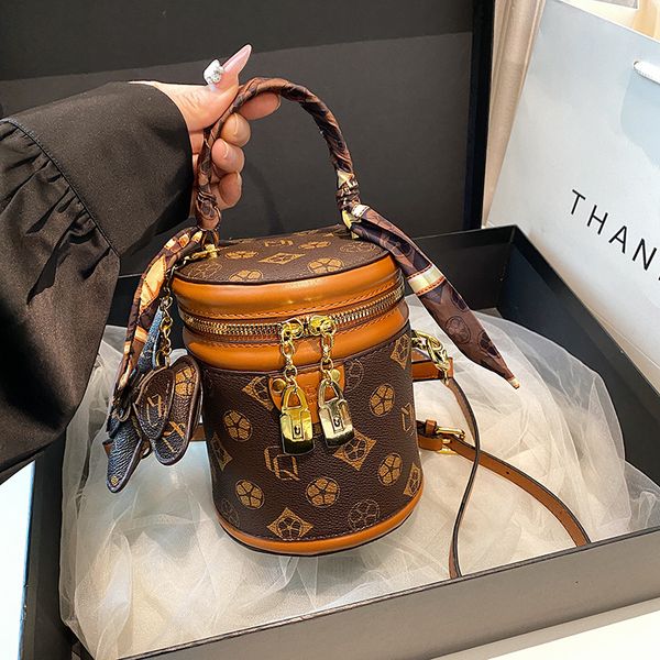 Old Flower Bucket Bag Women Fashion Handbag Cylinder — compare prices at CompareOffers