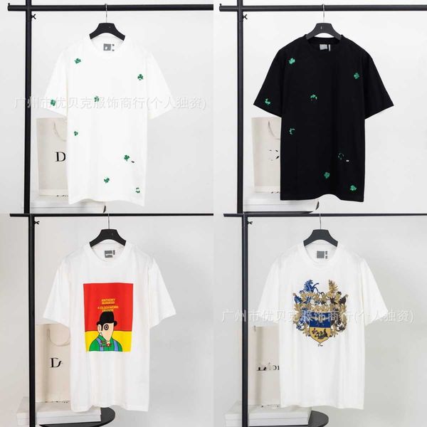 High quality designer clothing Correct high-quality version 26ss Dis new logo embroidery casual round-neck short-sleeve T-shirt for men and women