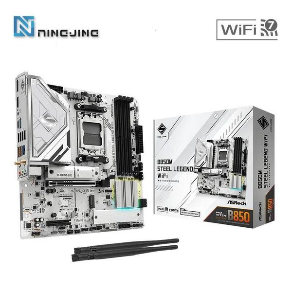 NEW ASROCK B850M STEEL LEGEND WIFI Motherboard AMD B850 Micro ATX AMD Socket AM5