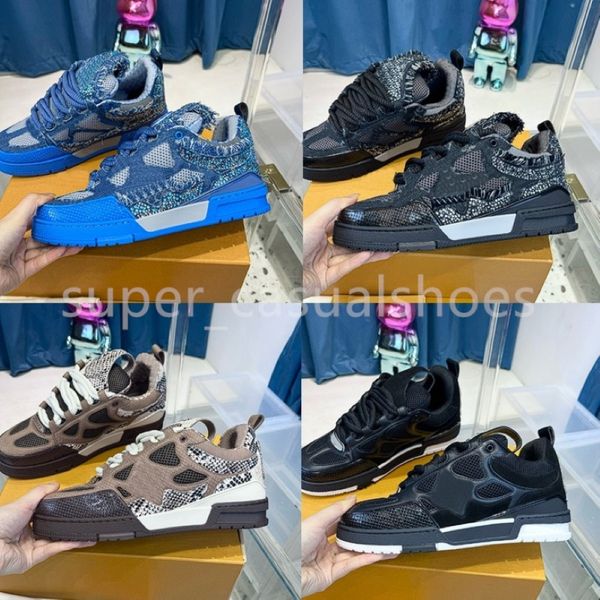 Designer Shoes Embossed Trainers Skate Sneakers Fashion Sho…