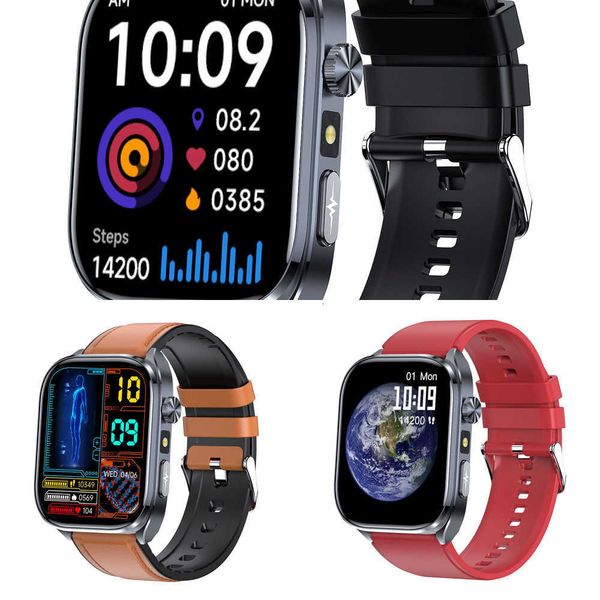 Bluetooth ET572 Smartwatch ECG Calling Waterproof Heart Rate Pressure and Blood Oxygen Monitoring Y260610