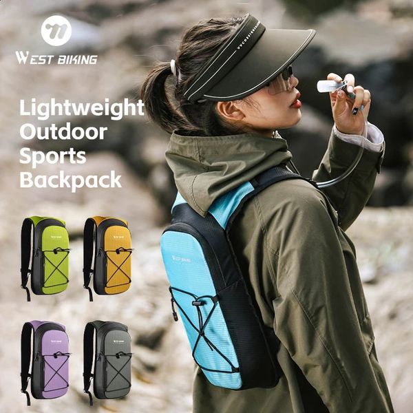 2026 New WEST BIKING outdoor 7L Hydration Backpack Lightweight With 15L Water Bladder Breathable Bicycle Bag For Running Hiking Outdoor Sports 260610 Free Shipp