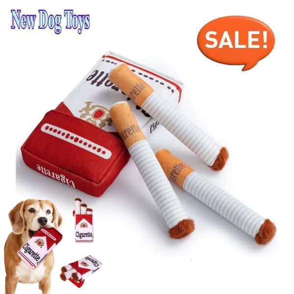 Luxury Designer Decor Funny Interactive Plush Toys Creatives Cigarette Design Giggling Chewing Dog The Perfect room Pet Gift For Plays Dogs 6