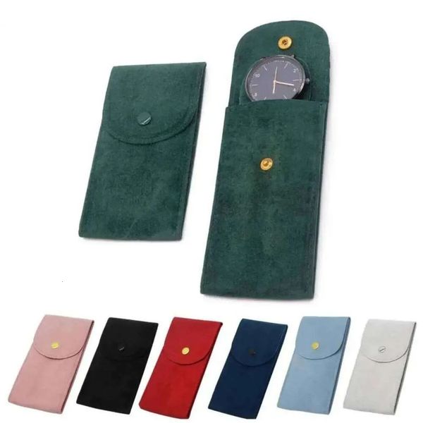 Luxury Designer Decor Dust Protection Blue room And Black Flannelette Gift Travel Storage Case Durable Portable Watch Bag Decoration For Hom 7