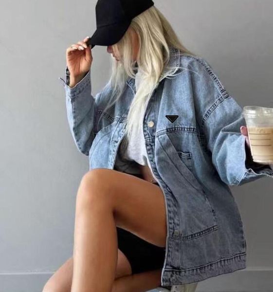 Womens Denim Jacket For Spring Autumn Korean Fashion Vintage Jean Coats Female …