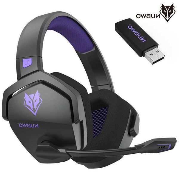 NUBWO G06 Dual Wireless Headsets Gamer with Microphone for PC Mobile Switch 24GHz Bluetooth 53 Gaming Headphones T26060847OQ