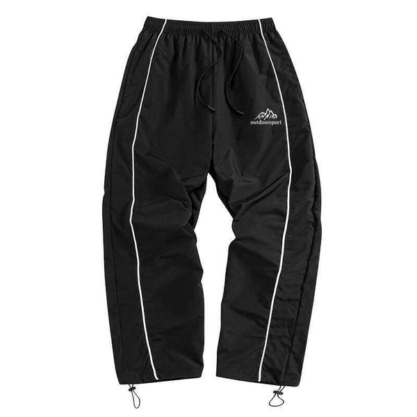 Men's Mountain Print Trendy Sporty Pants Lines Gym Workout Running Trousers with Side Pockets Athletic Quick Dry Sweatpants 26L0611