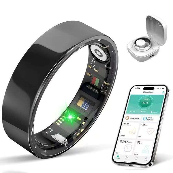 Heart Rate, Blood Oxygen, Sleep Monitoring, Step Counting, Female Cycle Tracking Smart Ring