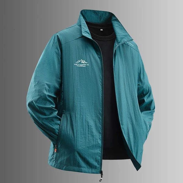 Mens Summer Sun Protection Ultra-Light Thin Skin-Friendly Breathable UV Proof Fishing Ice Silk Sunscreen Coat M260621