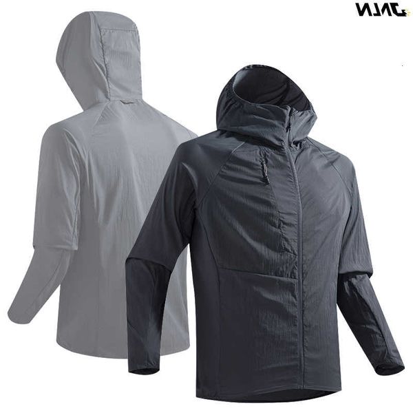 Protection JNLN Mens Womens Sun Summer Ultra-Lightweight Waterproof Windbreaker Hiking Trekking Mountaineering Raincoat M260612