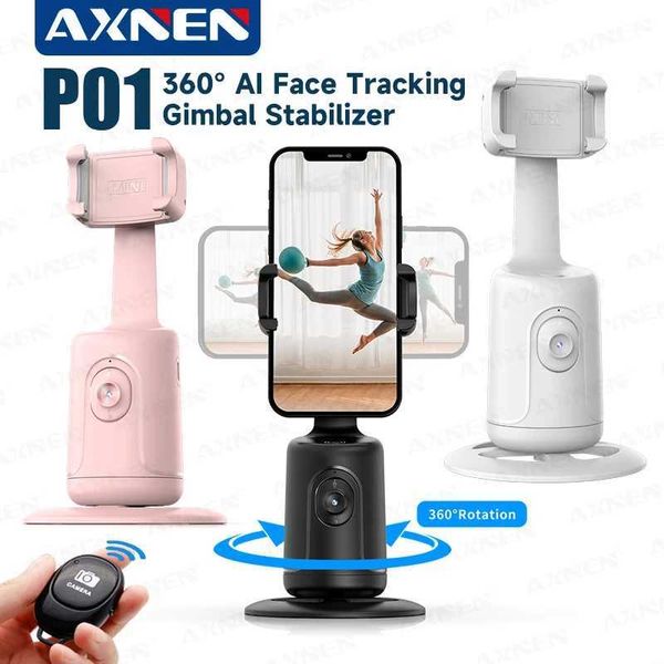 360 Al Auto Face Tracking Gimbal Stabilizer Intelligent Follow Adjustable Lens and Phone Stand for Record Video Live YouTube L260612
