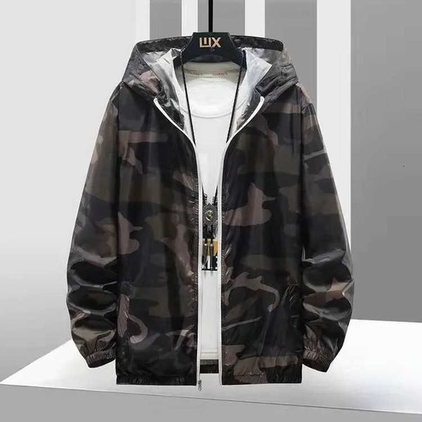 Beach Running Sportswear Men Women Hooded Clothes Couples Camouflage Transparent Sunscreen Coat Camo High Quality Clothe M260621