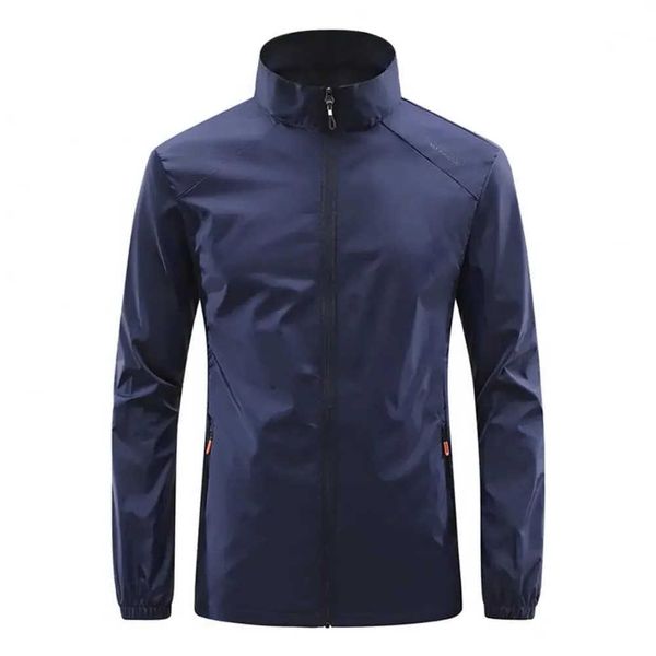 Mens Ultra Light 2026Running Summer Casual Zipper Placket Soft Skin Windbreaker Street Motorcycle Fishing Sunscreen Suit M260621